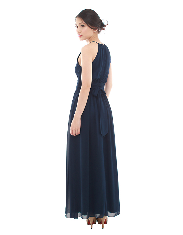 Ava Maxi Dress in Navy Blue